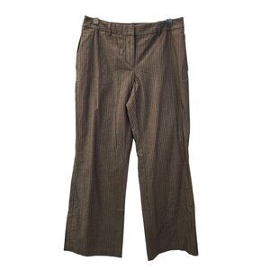Loft Julie Pinstripe Flare Trouser Pants Size 8